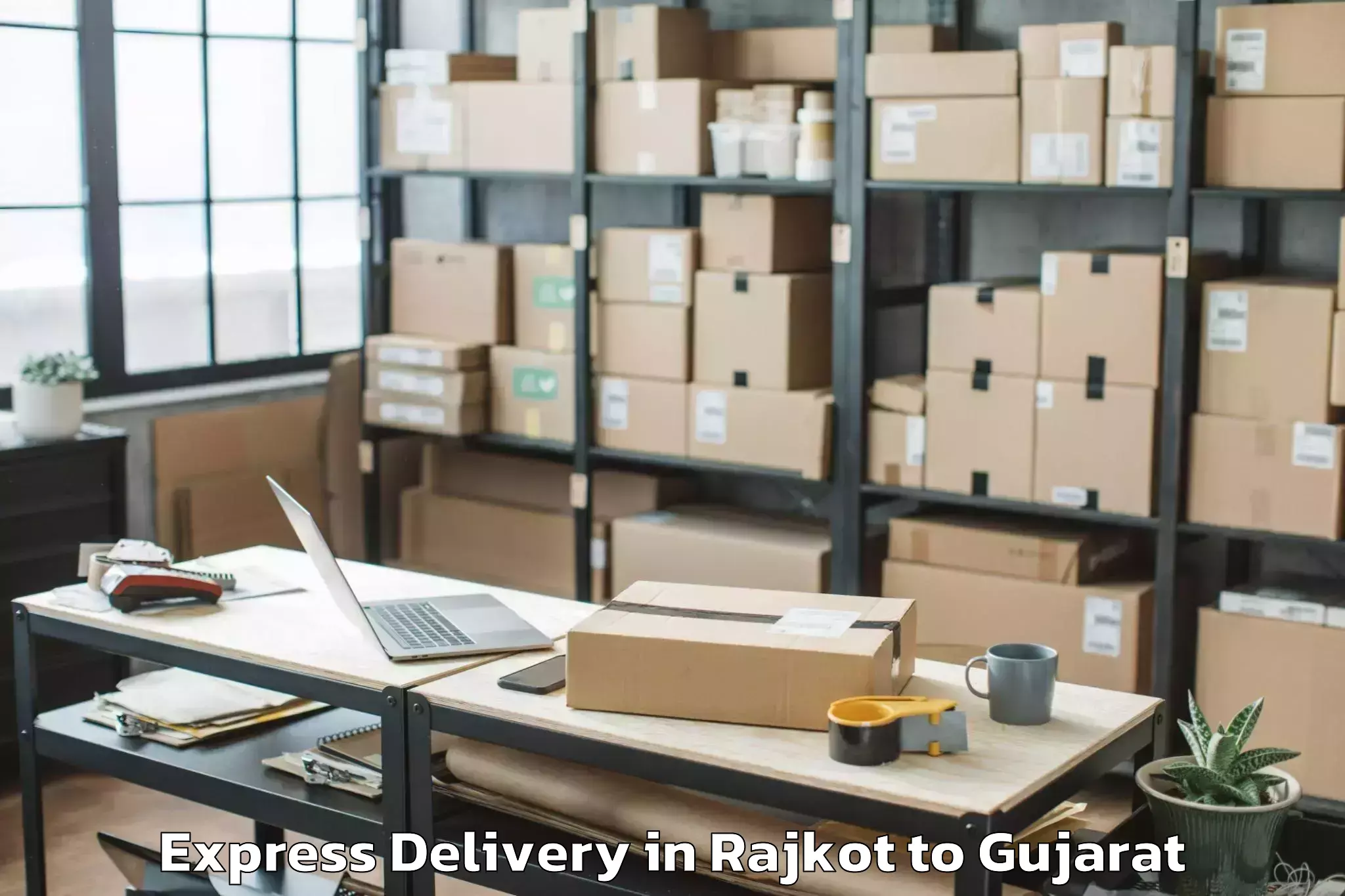 Book Rajkot to Dhoraji Express Delivery Online